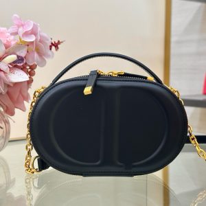 Túi Xách Hàng Hiệu Dior CD Signature Nữ Màu Đen 18x11x6 (2)
