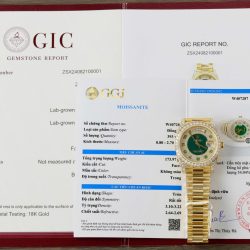 Đồng Hồ Rolex Day-Date Chế Tác Bọc Vàng Đính Kim Cương Moissanite Trọng Lượng 173 Gram 40mm (2)