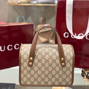 Túi Xách Gucci 1955 Ophidia Siêu Cấp Màu Nâu 27.5x17 (2)
