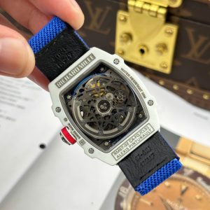 Đồng Hồ Richard Mille Chế Tác RM67-02 Vỏ Carbon Màu Trắng Siêu Nhẹ Trọng Lượng 37 Grams 38.7×47 (2)