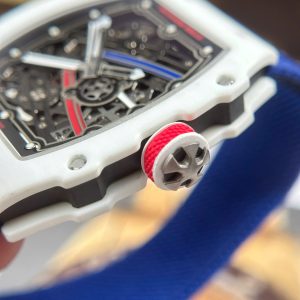 Đồng Hồ Richard Mille Chế Tác RM67-02 Vỏ Carbon Màu Trắng Siêu Nhẹ Trọng Lượng 37 Grams 38.7×47 (2)