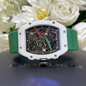 Đồng Hồ Richard Mille RM67-02 Vỏ Carbon Màu Trắng Tinh Chỉnh Siêu Nhẹ Trọng Lượng 37 Grams 38.7×47 (2)