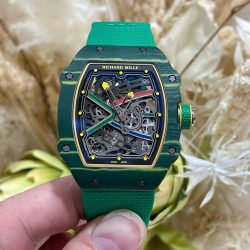Đồng Hồ Richard Mille RM67-02 Vỏ Carbon Xanh Chế Tác Siêu Mỏng Siêu Nhẹ 37 Grams (1)