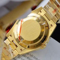 Đồng Hồ Rolex Day-Date Độ Ruby Đỏ + Kim Cương Moissanite Bọc Vàng Thật GMF 40mm (2)