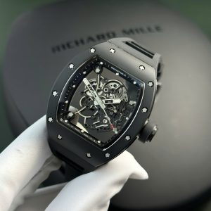 Richard Mille Replica Watch RM055 Black Ceramic Rubber Strap BBR Factory (10)