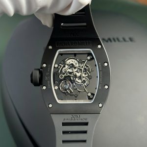 Richard Mille Replica Watch RM055 Black Ceramic Rubber Strap BBR Factory (10)