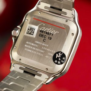 Đồng Hồ Cartier Santos Replica 11 Cao Cấp Mặt Xám Nhà Máy AF 39 (2)