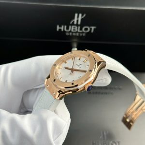 Đồng Hồ Hublot Classic Fusion King Gold Replica 11 Nữ Màu Trắng Nhà Máy HB 33mm (2)