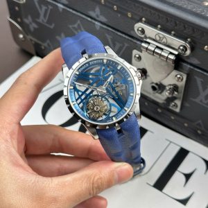 Đồng Hồ Roger Dubuis Excalibur Cobalt Blue RDDBEX0838 Rep 11 Cao Cấp Nhà Máy BBR 42mm (8)