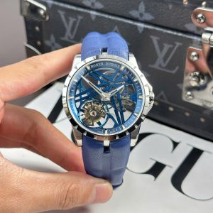 Đồng Hồ Roger Dubuis Excalibur Cobalt Blue RDDBEX0838 Rep 11 Cao Cấp Nhà Máy BBR 42mm (8)