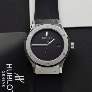Đồng Hồ Hublot Classic Fusion 40 Years Anniversary Fake Cao Cấp Màu Đen 42mm (2)