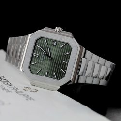 Đồng Hồ Patek Philippe Cubitus 5821 Mặt Xanh Green Rep 11 Cao Cấp 45mm (2)