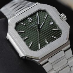 Đồng Hồ Patek Philippe Cubitus 5821 Mặt Xanh Green Rep 11 Cao Cấp 45mm (2)