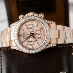 Đồng Hồ Rolex Daytona 126595TBR Chế Tác Bọc Vàng Đính Kim Cương Moissanite Baguette 40mm (2)
