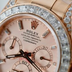 Đồng Hồ Rolex Daytona 126595TBR Chế Tác Bọc Vàng Đính Kim Cương Moissanite Baguette 40mm (2)