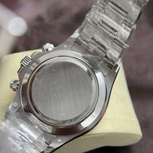 Đồng Hồ Rolex Daytona Chế Tác Vàng Trắng 18K Nguyên Khối + Đính Kim Cương Baguette 40mm (2)