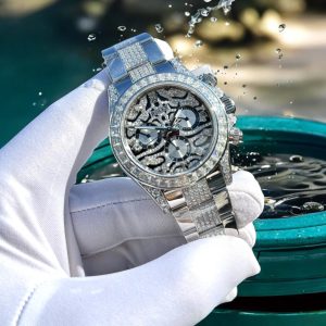 Đồng Hồ Rolex Chế Tác Moissanite Cosmograph Daytona Eye Of The Tiger 40mm (1)