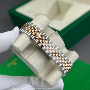 Đồng Hồ Rolex DateJust Chế Tác Bọc Vàng Thật Mặt MOP Cọc Số Kim Cương Thiên Nhiên GMF 31mm (9)