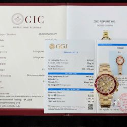 Đồng Hồ Rolex Daytona 126598TRU Chế Tác Bọc Vàng Thật + Ruby + Kim Cương Moissanite 40mm (2)