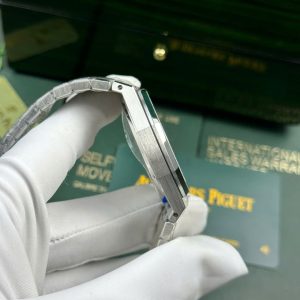 Đồng Hồ Audemars Piguet Replica 11 Royal Oak Frosted Gold 15410BC Mặt Đen Nhà Máy APS 41mm (2)