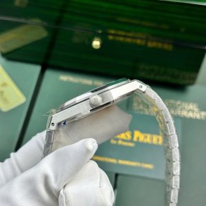 Đồng Hồ Audemars Piguet Replica 11 Royal Oak Frosted Gold 15410BC Mặt Đen Nhà Máy APS 41mm (2)