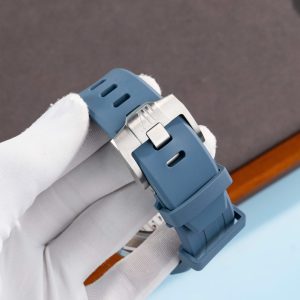 Đồng Hồ Audemars Piguet Royal Oak Offshore 15605SK Viền Cao Su Xanh Replica Cao Cấp 43mm (2)