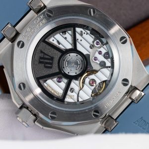 Đồng Hồ Audemars Piguet Royal Oak Offshore 15605SK Viền Cao Su Xanh Replica Cao Cấp 43mm (2)
