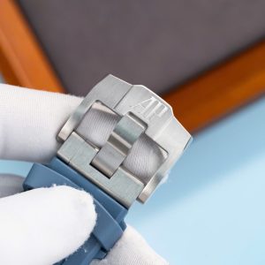 Đồng Hồ Audemars Piguet Royal Oak Offshore 15605SK Viền Cao Su Xanh Replica Cao Cấp 43mm (2)