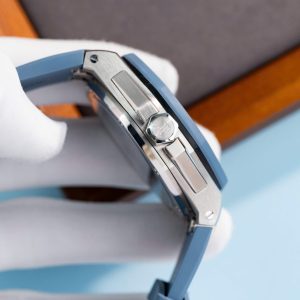 Đồng Hồ Audemars Piguet Royal Oak Offshore 15605SK Viền Cao Su Xanh Replica Cao Cấp 43mm (2)