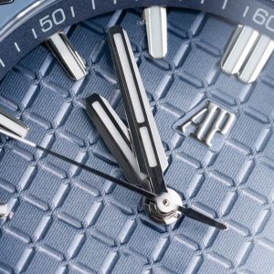 Đồng Hồ Audemars Piguet Royal Oak Offshore 15605SK Viền Cao Su Xanh Replica Cao Cấp 43mm (2)