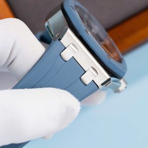 Đồng Hồ Audemars Piguet Royal Oak Offshore 15605SK Viền Cao Su Xanh Replica Cao Cấp 43mm (2)