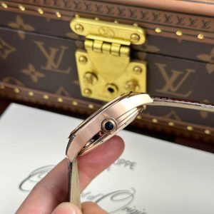 Đồng Hồ Cartier Drive Tourbillon Replica 11 Mặt Số Vân Guiloche Dây Da 41mm (2)