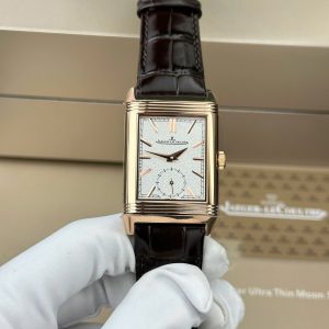Đồng Hồ Jaeger LeCoultre Rep 11 Master Reverso Tribute Small Seconds 2 Mặt Trắng Và Xám 28 (2)