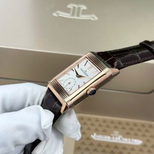 Đồng Hồ Jaeger LeCoultre Rep 11 Master Reverso Tribute Small Seconds 2 Mặt Trắng Và Xám 28 (2)