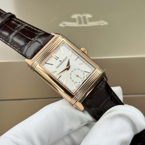 Đồng Hồ Jaeger LeCoultre Rep 11 Master Reverso Tribute Small Seconds 2 Mặt Trắng Và Xám 28 (2)