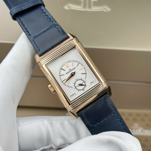 Đồng Hồ Jaeger LeCoultre Rep 11 Master Reverso Tribute Small Seconds 2 Mặt Xanh Blue Và Trắng 28 (2)