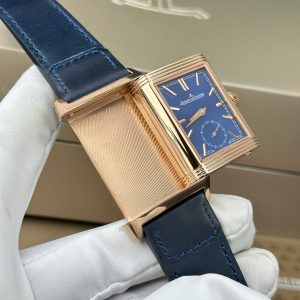 Đồng Hồ Jaeger LeCoultre Rep 11 Master Reverso Tribute Small Seconds 2 Mặt Xanh Blue Và Trắng 28 (2)
