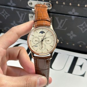 Đồng Hồ Jaeger LeCoultre Rep 11 Master Ultrathin Perpetual Calendar Dây Da Nâu Nhà Máy VR 39mm (2)