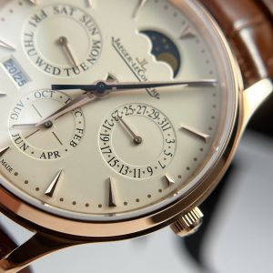 Đồng Hồ Jaeger LeCoultre Rep 11 Master Ultrathin Perpetual Calendar Dây Da Nâu Nhà Máy VR 39mm (2)