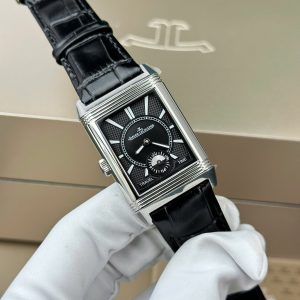 Đồng Hồ Jaeger LeCoultre Replica 11 Master Reverso Tribute Small Seconds 2 Mặt Trắng Và Đen 28 (2)