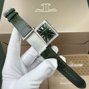 Đồng Hồ Jaeger LeCoultre Replica 11 Master Reverso Tribute Small Seconds 2 Mặt Xanh Lá Cây Và Trắng 28 (2)