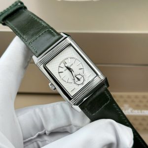 Đồng Hồ Jaeger LeCoultre Replica 11 Master Reverso Tribute Small Seconds 2 Mặt Xanh Lá Cây Và Trắng 28 (2)