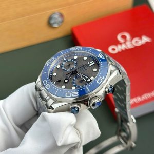 Đồng Hồ Omega Chế Tác Seamaster Diver 300M Chronograph Mặt Xám Nhà Máy N1 44mm (2)
