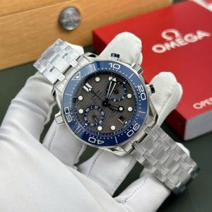 Đồng Hồ Omega Chế Tác Seamaster Diver 300M Chronograph Mặt Xám Nhà Máy N1 44mm (2)