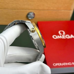 Đồng Hồ Omega Rep Cao Cấp Seamaster Diver 300M Chronograph Mặt Xanh Blue N1 44mm (1)