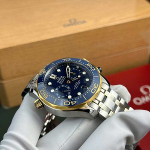 Đồng Hồ Omega Rep Cao Cấp Seamaster Diver 300M Chronograph Mặt Xanh Blue N1 44mm (1)