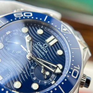 Đồng Hồ Omega Replica 11 Seamaster Diver 300M Chronograph Mặt Xanh Blue N1 Factory 44mm (1)