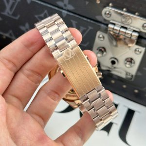 Đồng Hồ Omega SpeedMaster MoonWatch Mạ Vàng Hồng Nhà Máy OM 42mm (2)