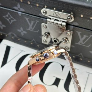 Đồng Hồ Omega SpeedMaster MoonWatch Mạ Vàng Hồng Nhà Máy OM 42mm (2)