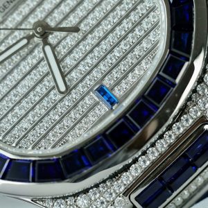 Đồng Hồ Patek Philippe Nautilus 5719 Chế Tác Đính Moissanite & Sapphire Baguette 40mm (1)
